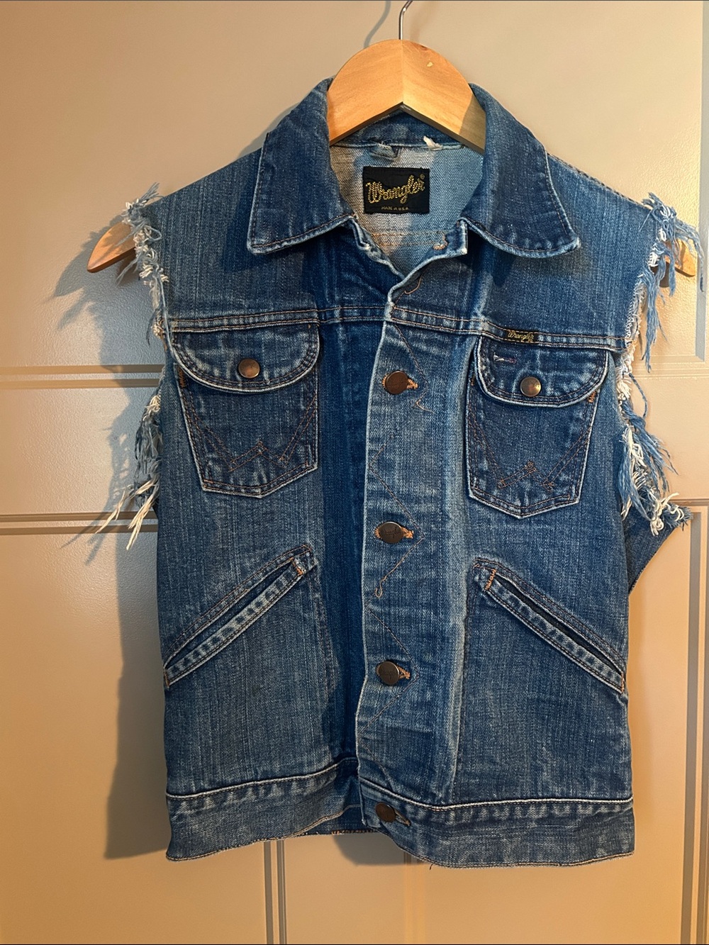 Wrangler denim vest